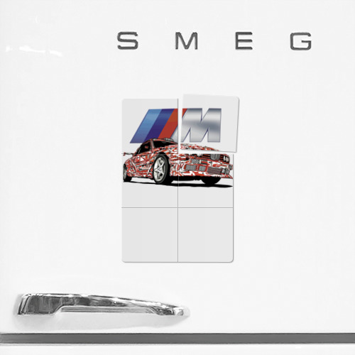Магнитный плакат 2Х3 Крутая разрисованная тачка - BMW - фото 2