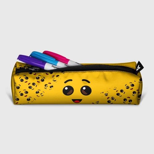 Пенал школьный 3D с принтом Fortnite banana face Фортнайт банан, фото на моделе #1