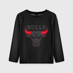 Детский лонгслив 3D Chicago bulls Чикаго буллс ярость быка