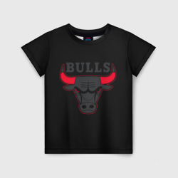 Детская футболка 3D Chicago bulls Чикаго буллс ярость быка