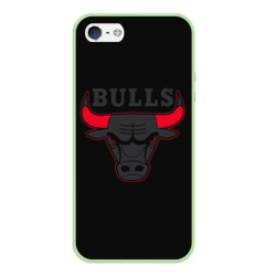 Чехол для iPhone 5/5S матовый Chicago bulls Чикаго буллс ярость быка
