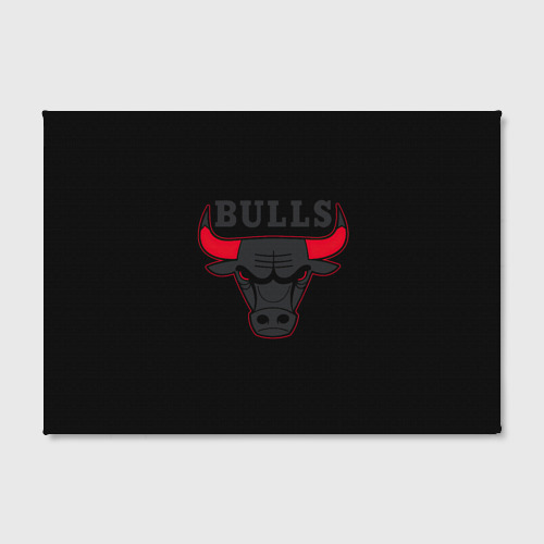 Холст прямоугольный Chicago bulls Чикаго буллс ярость быка, цвет 3D печать - фото 2