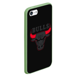 Чехол для iPhone 5/5S матовый Chicago bulls Чикаго буллс ярость быка - фото 2