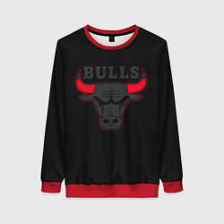 Женский свитшот 3D Chicago bulls Чикаго буллс ярость быка