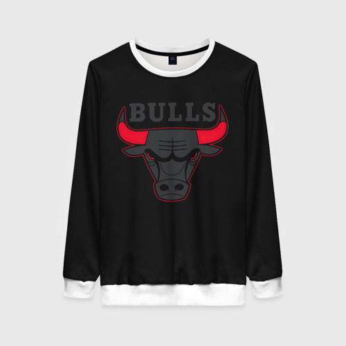 Женский свитшот 3D Chicago bulls Чикаго буллс ярость быка, цвет 3D печать