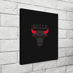 Холст квадратный Chicago bulls Чикаго буллс ярость быка - фото 2