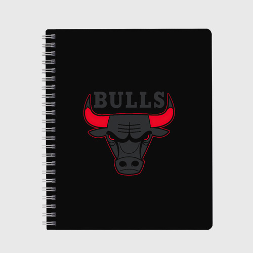 Тетрадь Chicago bulls Чикаго буллс ярость быка, цвет клетка