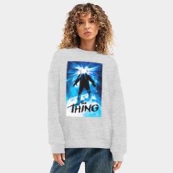 Женский свитшот oversize без начеса хлопок The Thing "Нечто" Фильм 1982 - фото 2