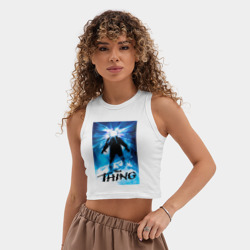 Женская укороченная майка-топ хлопок The Thing "Нечто" Фильм 1982 - фото 2