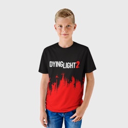 Детская футболка 3D Dying light red alert zombie - фото 2