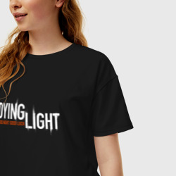 Женская футболка хлопок Oversize Good night and good luck Dying light - фото 2