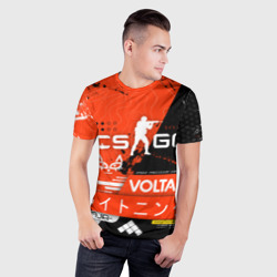 Мужская футболка 3D Slim CS:GO Blood Sport Кровавый спорт - фото 2