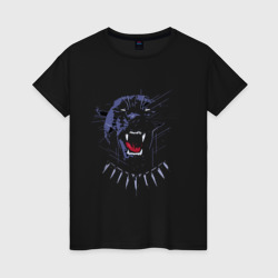 Женская футболка хлопок Неприступная дерзкая пантера