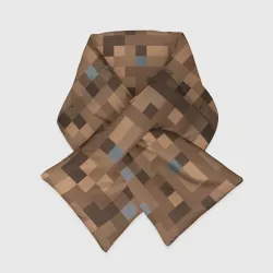 Шарф-пуховик 3D Земля dirt Minecraft