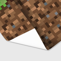Бумага для упаковки 3D Земля dirt Minecraft - фото 2
