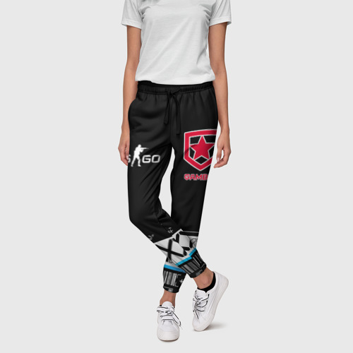Женские брюки 3D с принтом GAMBIT CS:GO | Printstream, фото на моделе #1