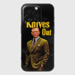 Чехол для iPhone 16 Pro силиконовый с защитой камеры Достать ножи Knives Out