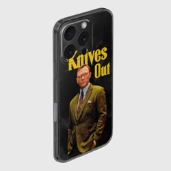 Чехол для iPhone 16 Pro силиконовый с защитой камеры Достать ножи Knives Out - фото 2