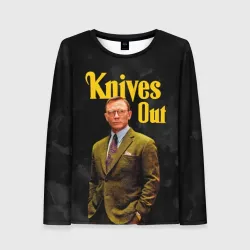Женский лонгслив 3D Достать ножи Knives Out
