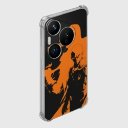 Чехол для Huawei Pura 70 Сайтама образ в силуэте One Punch-Man - фото 2