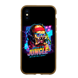 Чехол для iPhone XS Max матовый Predator in the jungle