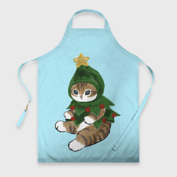 Фартук 3D Кот-ёлочка новогодняя