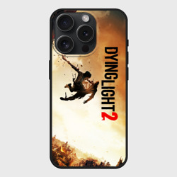 Чехол силиконовый для Apple iPhone 15 Pro матовый Dying light 2 новый мир
