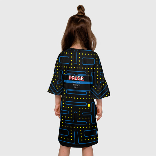 Детское платье 3D Пиксельный Пакман, цвет 3D печать - фото 5