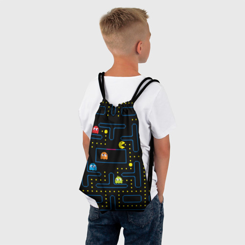 Рюкзак-мешок 3D Пиксельный Пакман - фото 4