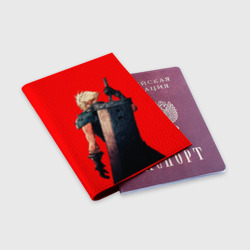 Обложка для паспорта матовая кожа Клауд С мечом final fantasy - фото 2