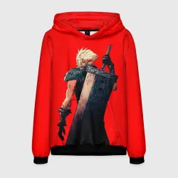 Мужская толстовка 3D Клауд С мечом final fantasy