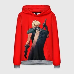 Мужская толстовка 3D Клауд С мечом final fantasy