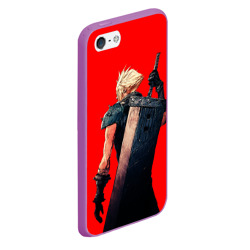 Чехол для iPhone 5/5S матовый Клауд С мечом final fantasy - фото 2