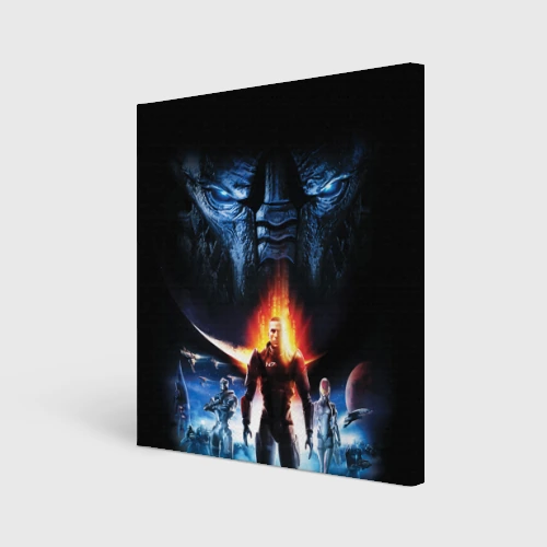 Холст квадратный Mass Effect N7 капитан Шепард