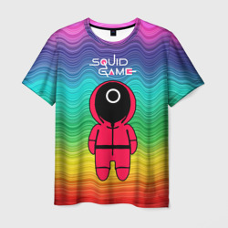 Игра в кальмара   радуга – Мужская футболка 3D с принтом купить со скидкой в -26%