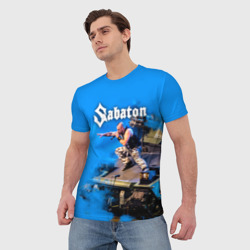 Мужская футболка 3D Йоаким Броден на танке Sabaton - фото 2