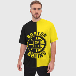 Мужская футболка oversize 3D Boston Bruins, Бостон Брюинз - фото 2
