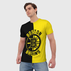 Мужская футболка 3D Boston Bruins, Бостон Брюинз - фото 2