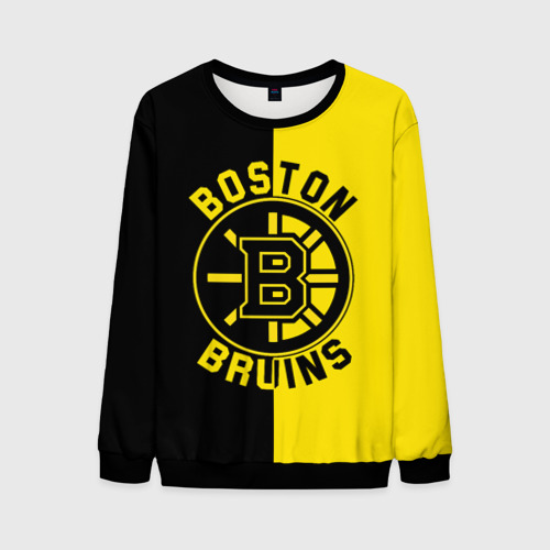 Мужской свитшот 3D Boston Bruins, Бостон Брюинз, цвет черный