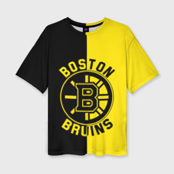 Женская футболка oversize 3D Boston Bruins, Бостон Брюинз