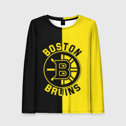 Женский лонгслив 3D Boston Bruins, Бостон Брюинз