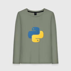 Женский лонгслив хлопок Python язык