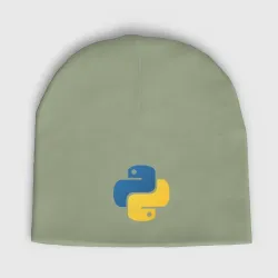 Детская шапка демисезонная Python язык