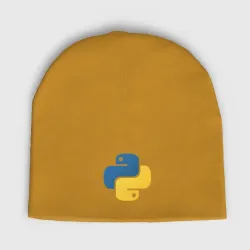 Мужская шапка демисезонная Python язык