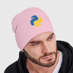 Мужская шапка демисезонная Python язык - фото 2