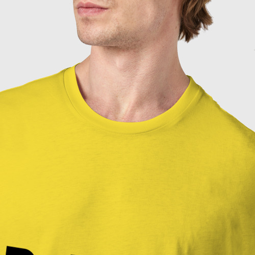 Мужская футболка хлопок Иван Ваня всегда прав, цвет желтый - фото 6
