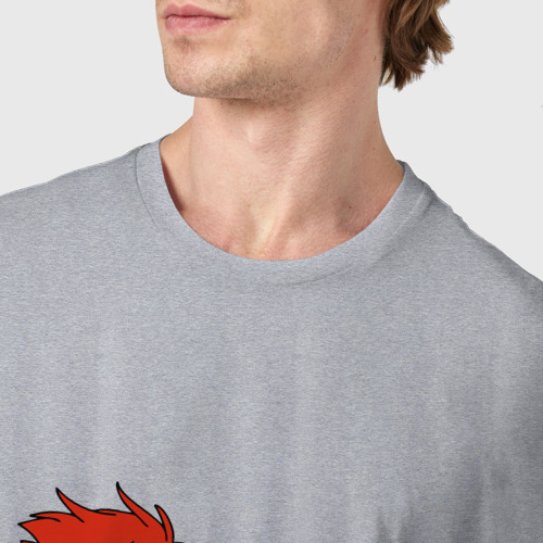 Мужская футболка хлопок Эйн & Эд, цвет меланж - фото 6