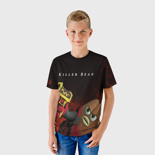 Детская футболка 3D с принтом Убить Боба, фото на моделе #1