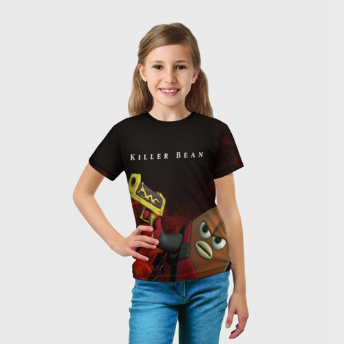 Детская футболка 3D с принтом Убить Боба, вид сбоку #3