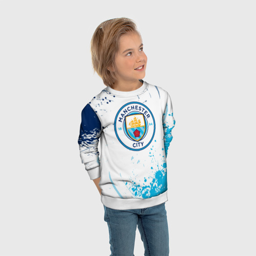 Детский свитшот 3D Manchester City - Футбольный клуб, цвет 3D печать - фото 5